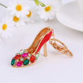 Rhinestone High Heel Shoe Keychains Multicolor Gems 4 Styles view 6