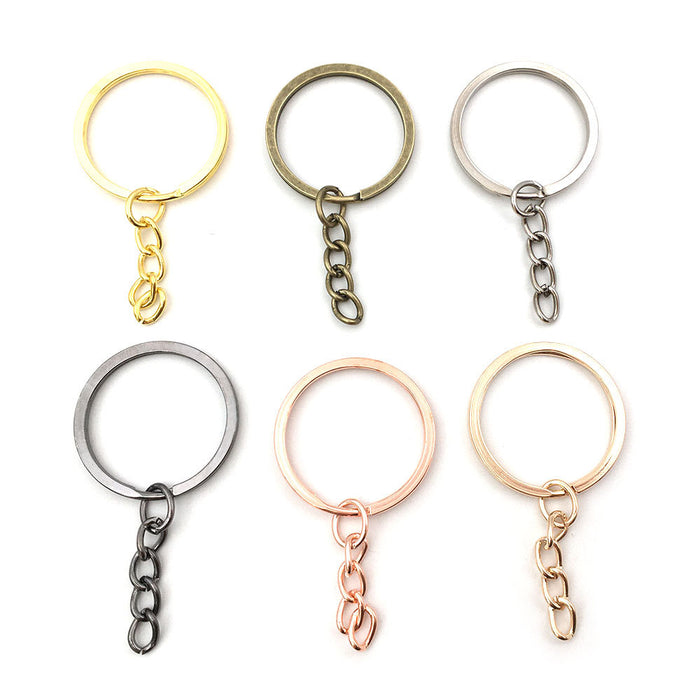 Yellow Key Ring Metal Charms with 8 Listed Options