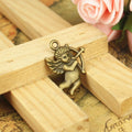 Cupid Angel Antique Tone Alloy Jewelry Making Component in 3 Finishes view 3