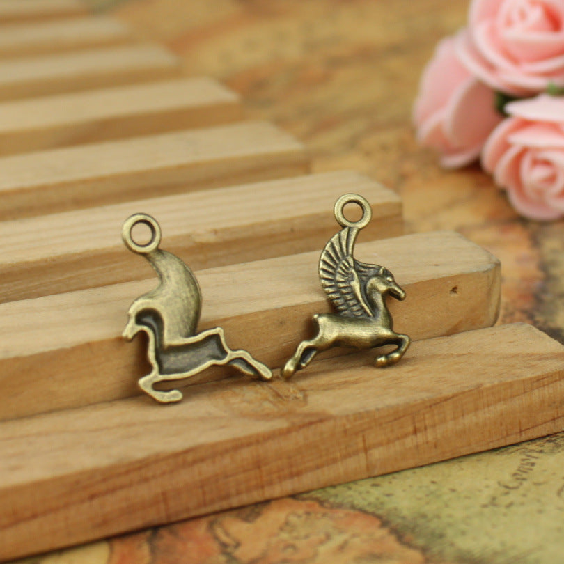 20x15mm Running Pegasus Horse Alloy Charm Pendant