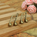 22x14mm Vintage Alloy Music Note Charm Pendant