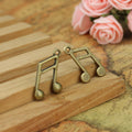Musical Note Metal Charm with Three Finish Options view 2