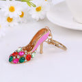 Rhinestone High Heel Shoe Keychains Multicolor Gems 4 Styles view 3