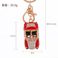 Rhinestone Convertible Car Keychain Gold Clasp Three Colors view 4