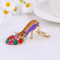 Rhinestone High Heel Shoe Keychains Multicolor Gems 4 Styles view 7