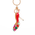 Rhinestone High Heel Shoe Keychains Multicolor Gems 4 Styles view 5