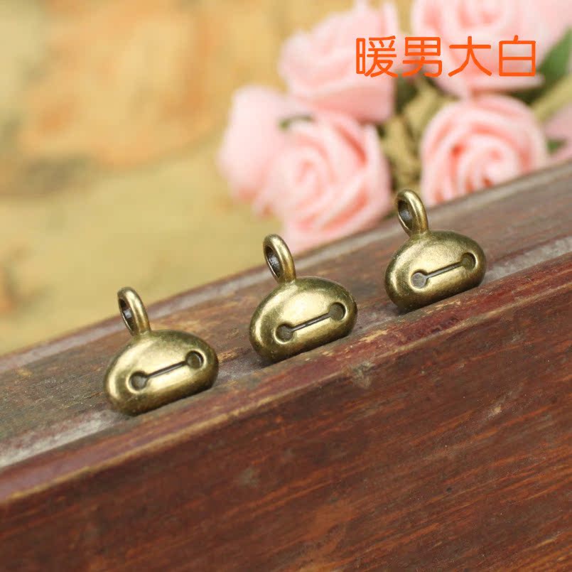 Robot Alloy Charm Pendant 12x11mm