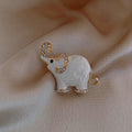Gold Tone Floral Ginkgo And White Elephant Brooch Assortment view 8