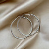 Silver Thin Hoops