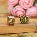 Vintage Butterfly Alloy Large Hole Bead Charm