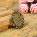 Oval Heart Scroll Border Pendant Trays in Three Finishes view 2