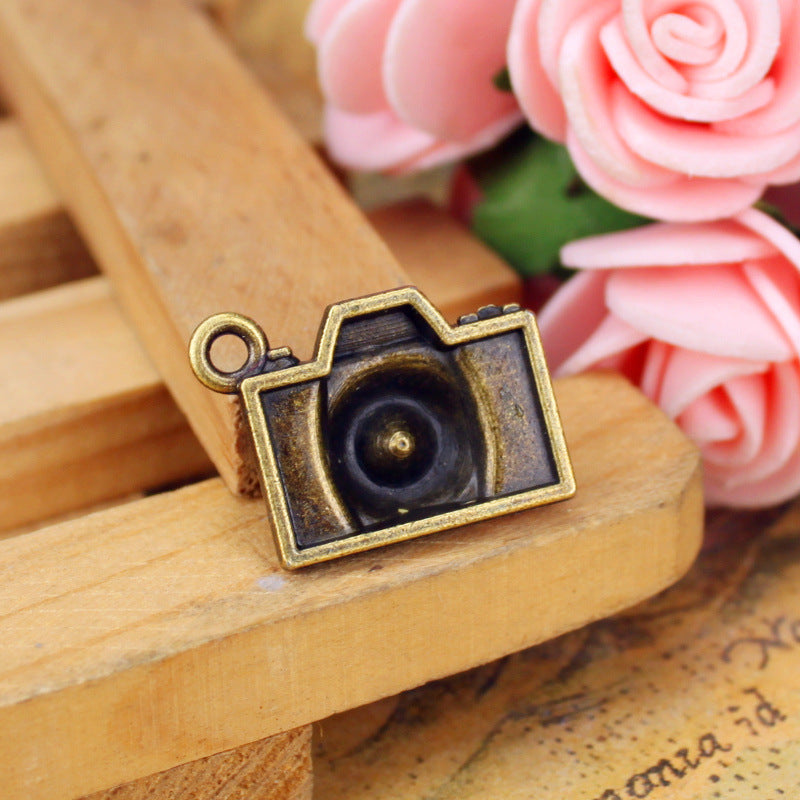 20x15mm Alloy Camera Charm Pendant for DIY Jewelry
