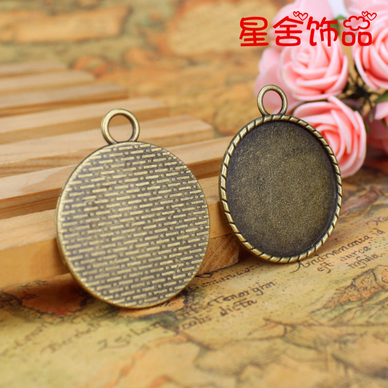 40x33mm Round Cabochon Tray Bezel Setting for 30mm Cabochon