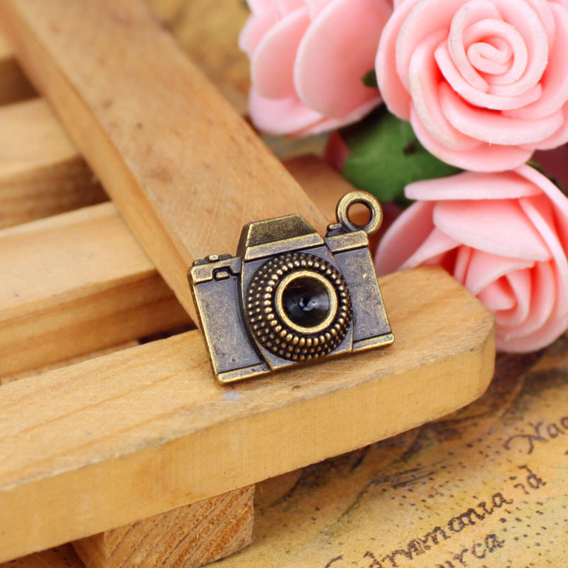 20x15mm Alloy Camera Charm Pendant for DIY Jewelry