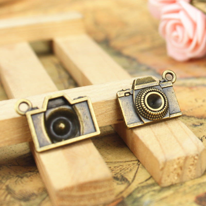 20x15mm Alloy Camera Charm Pendant for DIY Jewelry
