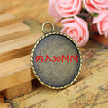 40x33mm Round Cabochon Tray Bezel Setting for 30mm Cabochon