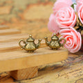 Mini Teapot Metal Charm Pendant in 3 Finishes for Jewelry Making view 3