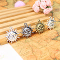 34mm Vintage Alloy Sun Charm Pendant