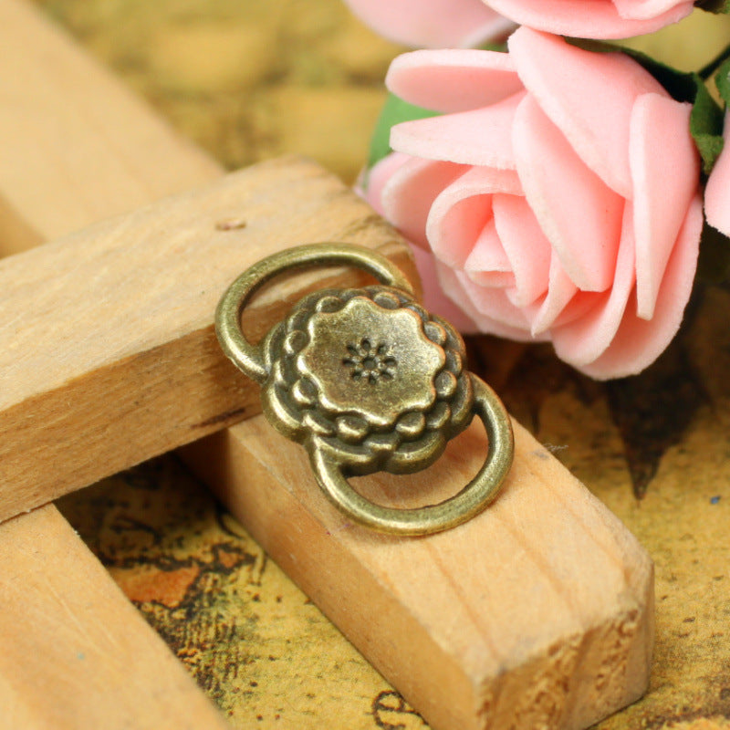 22x14mm Flower Double Loop Alloy Connector