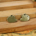 Plump Little Bird Alloy Charm Pendant in 3 Metal Finishes view 2