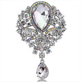 Black Gold Tone Flower Crystal Eleven Designs Metal Brooch Pin view 11