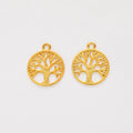 Tree of Life Metal Pendant Charms in 8 Distinct Finishes view 7