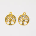 Tree of Life Metal Pendant Charms in 8 Distinct Finishes view 10