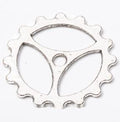 Three-Spoke Gear Metal Charms in Five Finish Options view 7