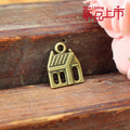 Tiny House Alloy Charm Pendant in 3 Metal Finishes view 3