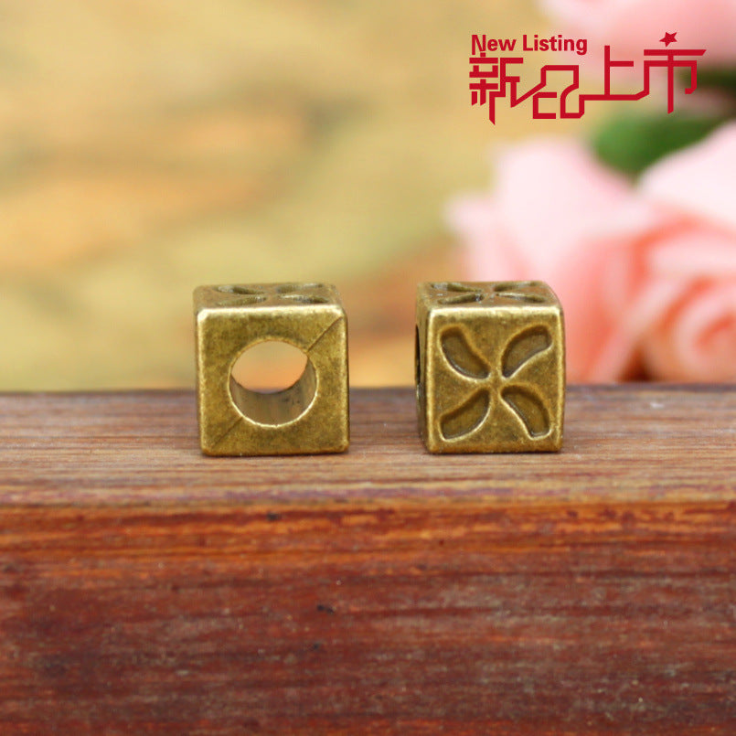 Alloy Clover Large Hole Spacer Bead 8.5mm