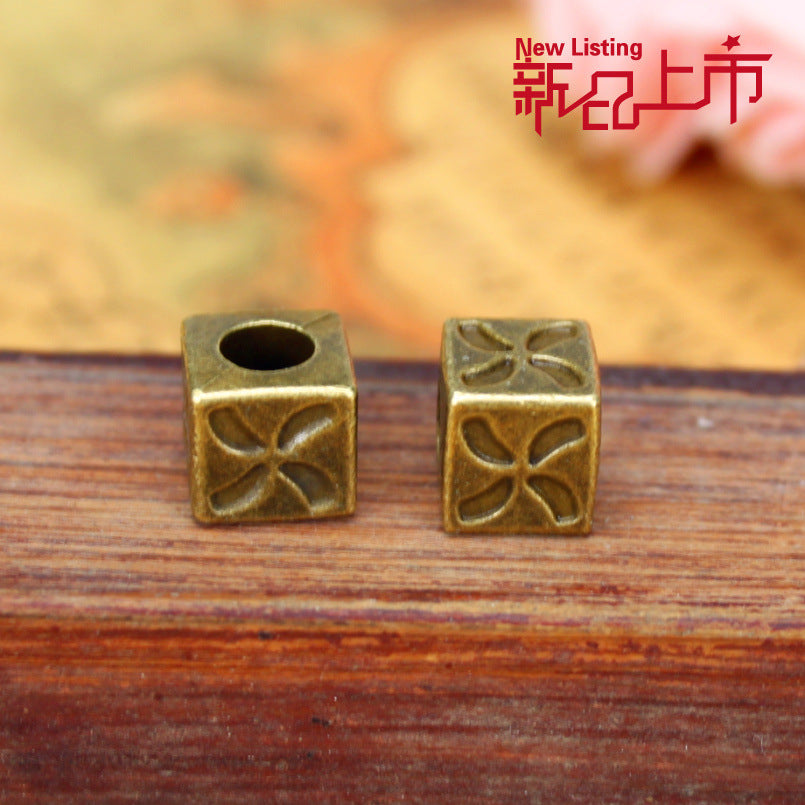 Alloy Clover Large Hole Spacer Bead 8.5mm