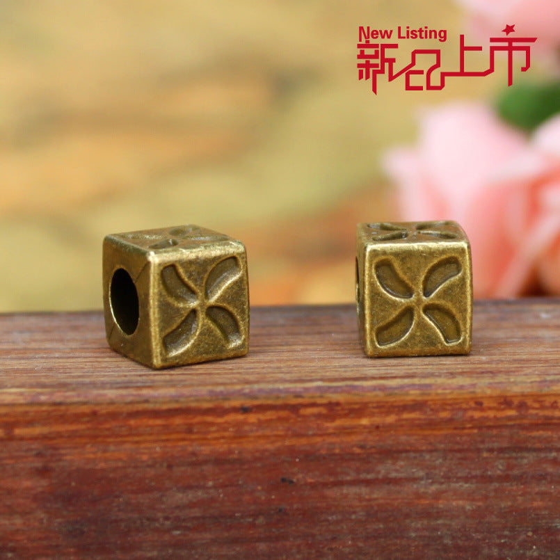 Alloy Clover Large Hole Spacer Bead 8.5mm