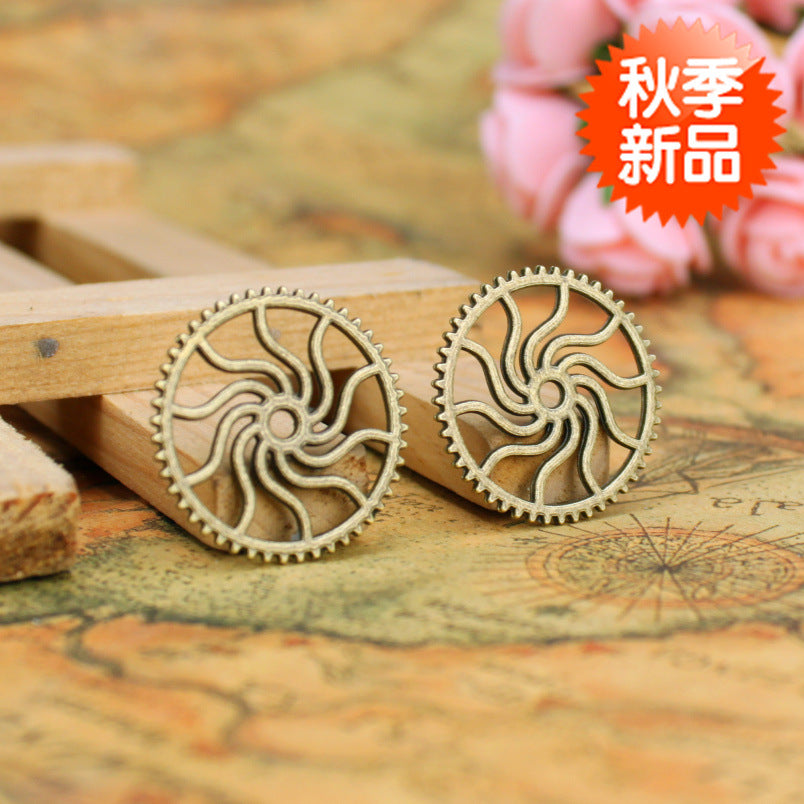 25mm Alloy Gear Wheel Charm Pendant