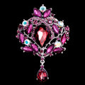 Black Crown Crystal Twelve Designs Metal Brooch Pin view 10