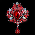 Black Crown Crystal Twelve Designs Metal Brooch Pin view 7