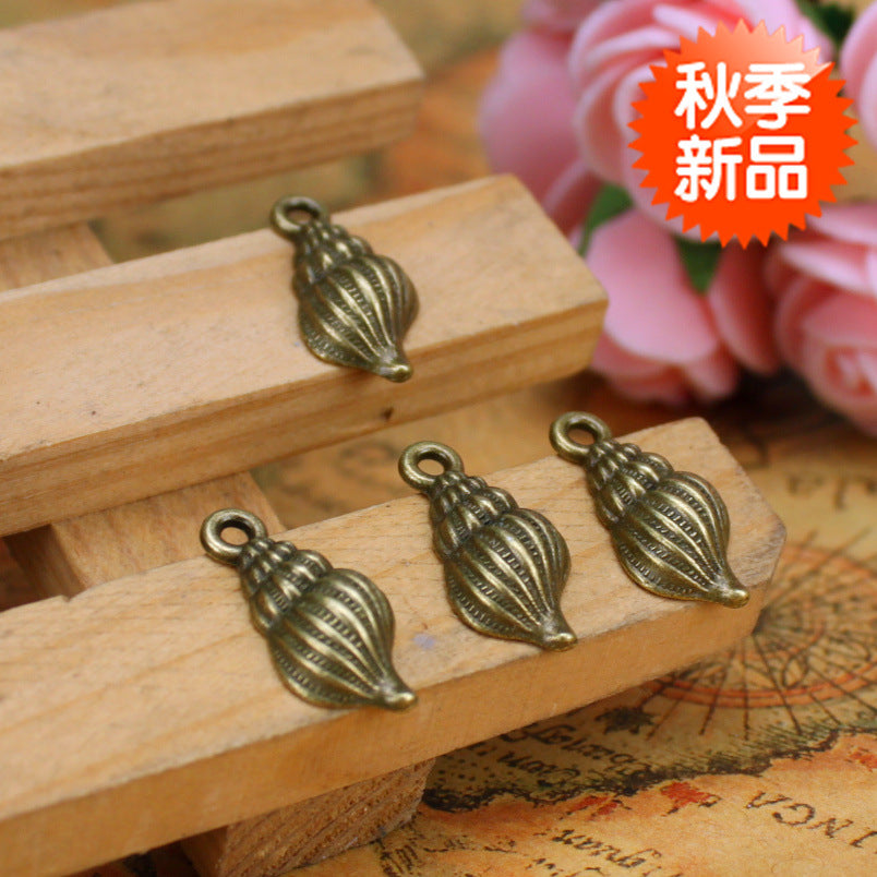 Vintage Seashell Alloy Pendant Charm