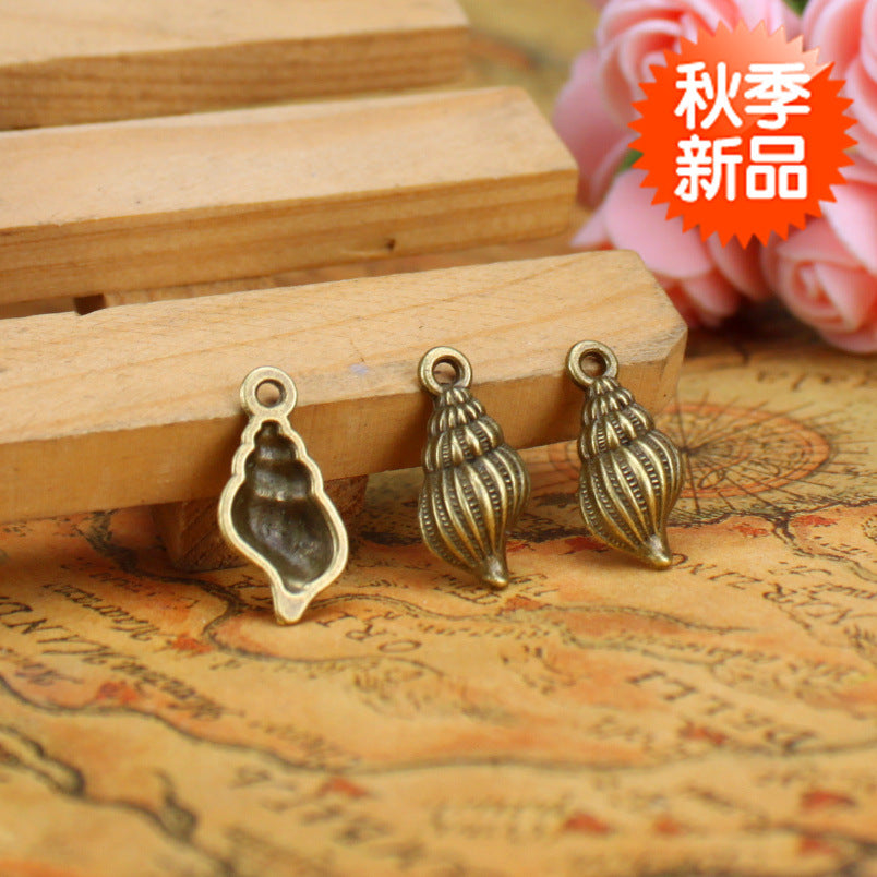 Vintage Seashell Alloy Pendant Charm