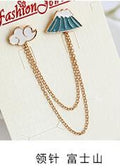 Novelty Double Chain Collar Brooch Pins in Five Playful Styles view 6