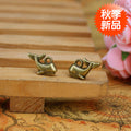 Mini Shark Metal Charms in Gold, Bronze and Silver Tone Finishes view 3