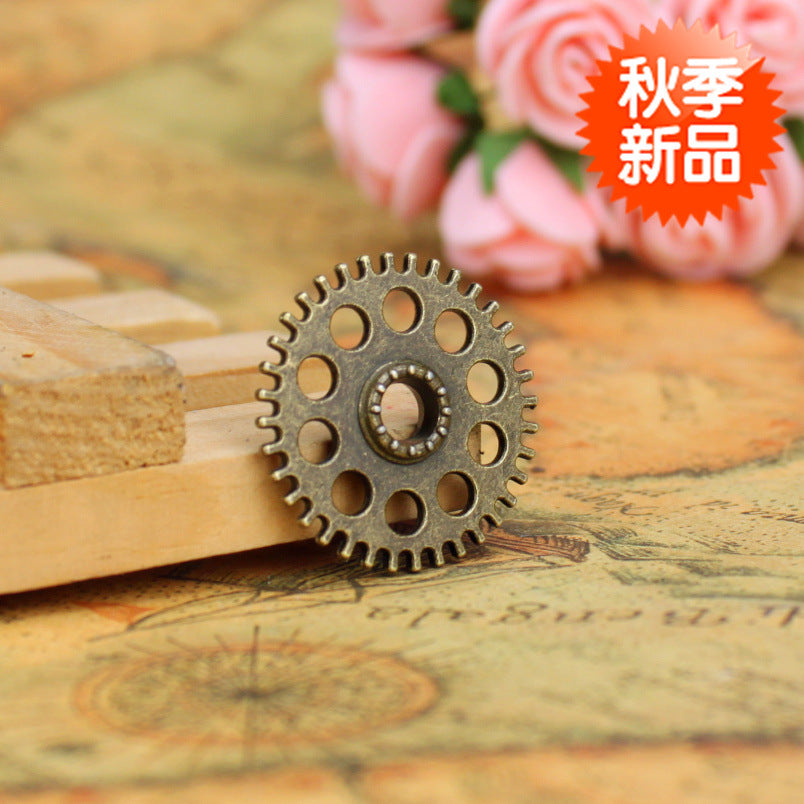 26mm Alloy Wheel Gear Charm Pendant