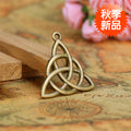 Triquetra Knot Metal Charm Pendant in 3 Finishes for Jewelry Making view 1