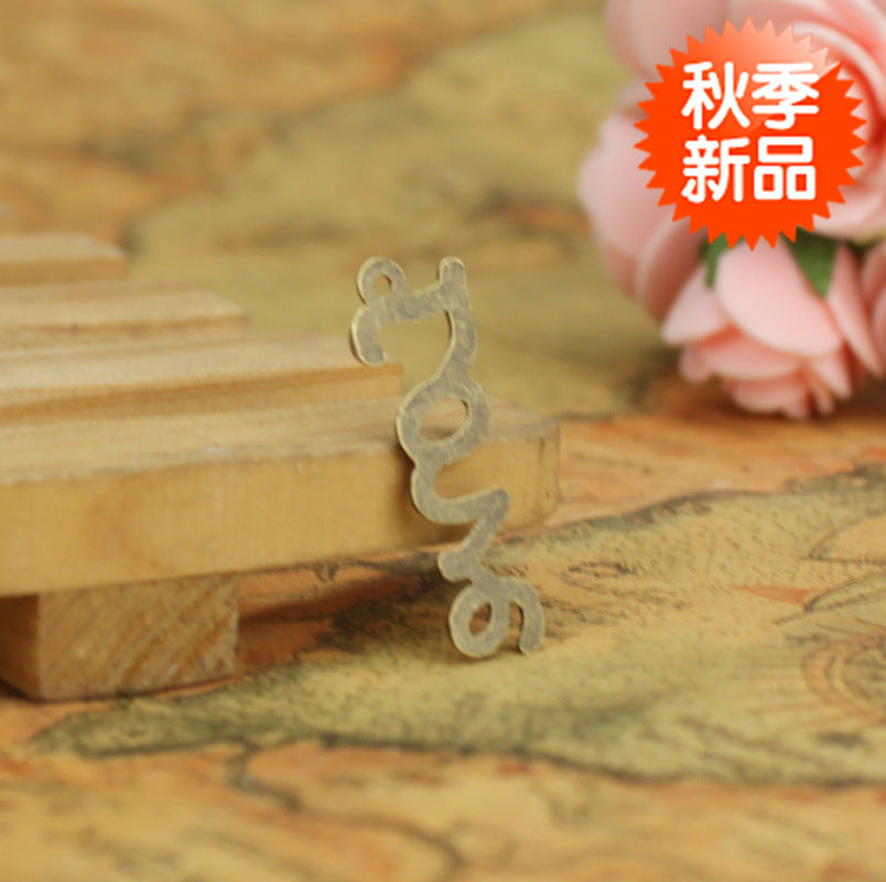 30x10mm LOVE Letter Alloy Charm Pendant
