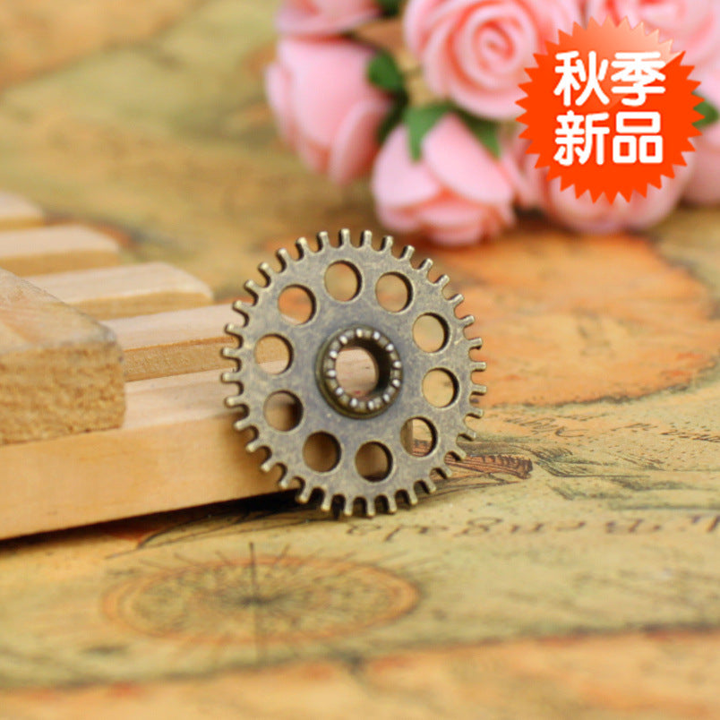 26mm Alloy Wheel Gear Charm Pendant
