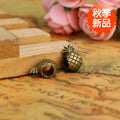 Pineapple Metal Large Hole Beads in Three Antique Finishes view 3
