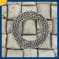49mm Hollow Alloy Circle Charm Pendant