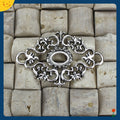 Oval Floral Connector Metal Charm in 3 Finishes for Jewelry Crafts view 4