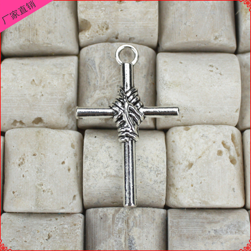 40x25mm Alloy Cross Charm Pendant