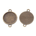 Round 16 mm Bezel Connector Setting in Four Finishes view 8