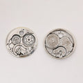 Yin Yang Gear Metal Charm in 6 Distinct Finishes for Jewelry Making view 8
