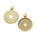 Round Pendant Bezel Tray Settings in Ten Metal Finishes view 12